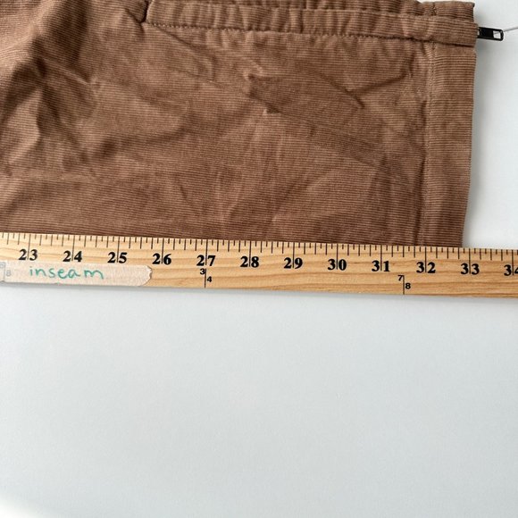 BCBGMaxazria Corduroy Pants 4 Brown Low Rise Boot Cut Bohemian Womens - Picture 12 of 13